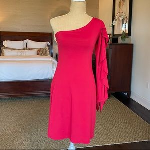 Susana Monaco One Shoulder Cocktail Dress